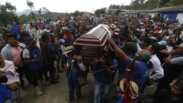 Colombia. Despiden a líder indígena asesinado en el Cauca